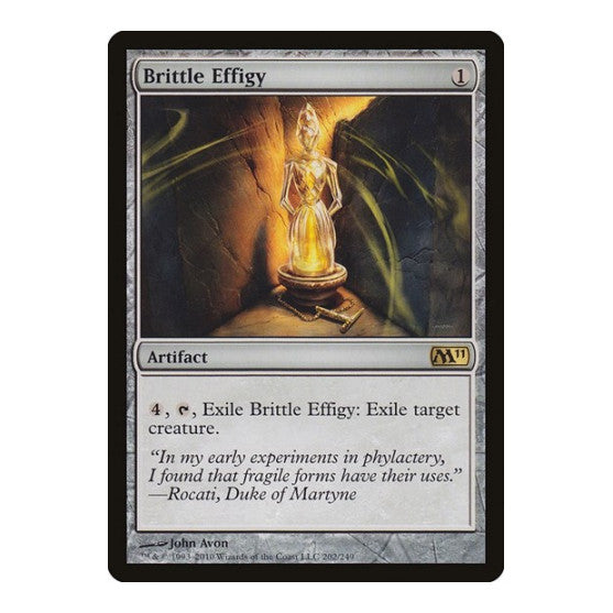 Brittle Effigy (M11) #202 Rare (Heavily Played) Magic 2011 (M11) Magic: The Gathering: 2010
