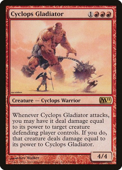 Cyclops Gladiator (M11) #131 Rare (Lightly Played) Magic 2011 (M11) Magic: The Gathering: 2010