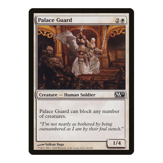Palace Guard (M11) #24 Common (Lightly Played) Magic 2011 (M11) Magic: The Gathering: 2010