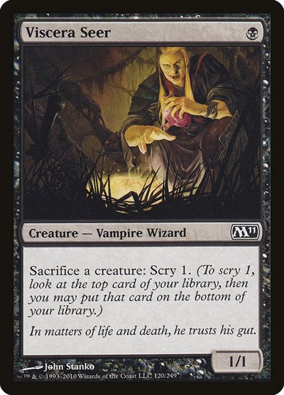 Viscera Seer (M11) #120 Common (Lightly Played) Magic 2011 (M11) Magic: The Gathering: 2010