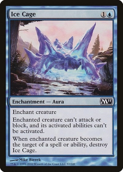 Ice Cage (M11) #57 Common (Moderately Played) Magic 2011 (M11) Magic: The Gathering: 2010