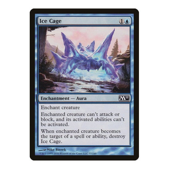 Ice Cage (M11) #57 Common (Moderately Played) Magic 2011 (M11) Magic: The Gathering: 2010