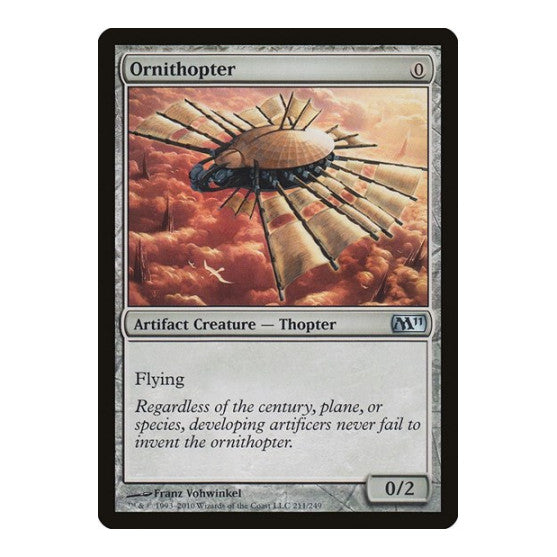 Ornithopter (M11) #211 Uncommon (Lightly Played) Magic 2011 (M11) Magic: The Gathering: 2010