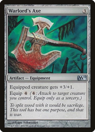 Warlords Axe (M11) #220 Uncommon (Moderately Played) Magic 2011 (M11) Magic: The Gathering: 2010