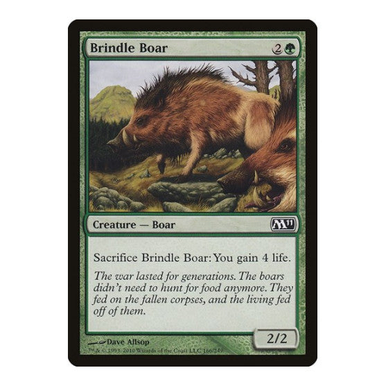 Brindle Boar (M11) #166 Common Magic 2011 (M11) Magic: The Gathering: 2010