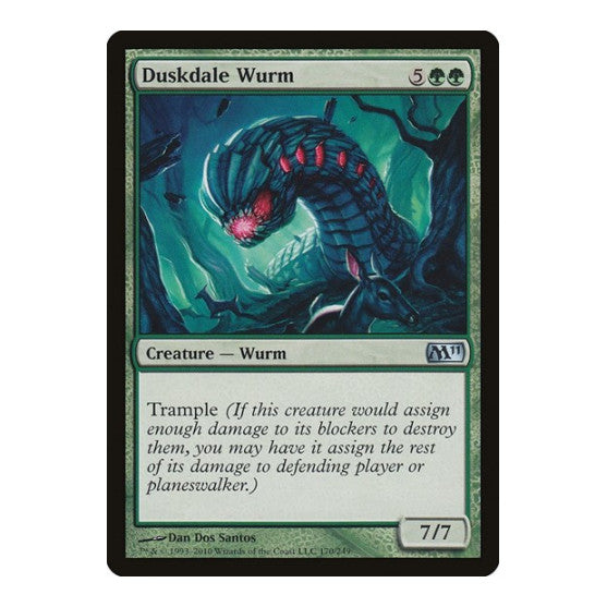 Duskdale Wurm (M11) #170 Uncommon (Lightly Played) Magic 2011 (M11) Magic: The Gathering: 2010