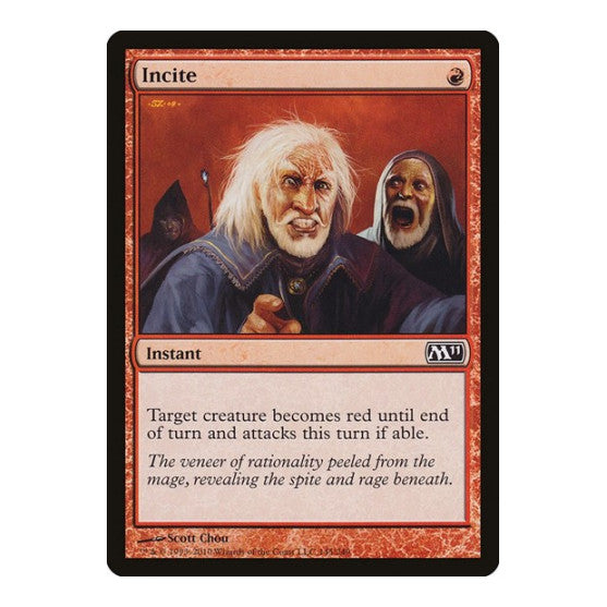 Incite (M11) #145 Common (Lightly Played) Magic 2011 (M11) Magic: The Gathering: 2010