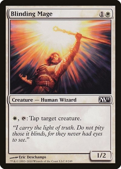Blinding Mage (M11) #8 Common (Lightly Played) Magic 2011 (M11) Magic: The Gathering: 2010