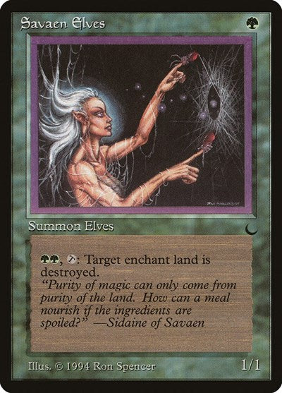 Savaen Elves (DRK) #84 Common (Lightly Played) The Dark Magic: The Gathering: 1994