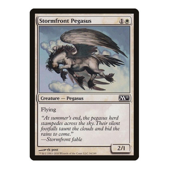 Stormfront Pegasus (M11) #34 Common (Lightly Played) Magic 2011 (M11) Magic: The Gathering: 2010