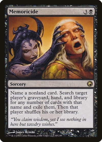 Memoricide (SOM) #69 Rare (Lightly Played) Scars of Mirrodin Magic: The Gathering: 2010