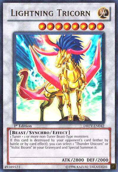 Lightning Tricorn (DREV) #DREV-EN042 Ultra Rare (Unlimited Near Mint) Duelist Revolution YuGiOh: 2010