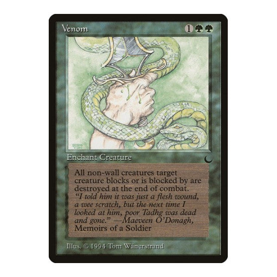 Venom (DRK) #90 Common The Dark Magic: The Gathering: 1994