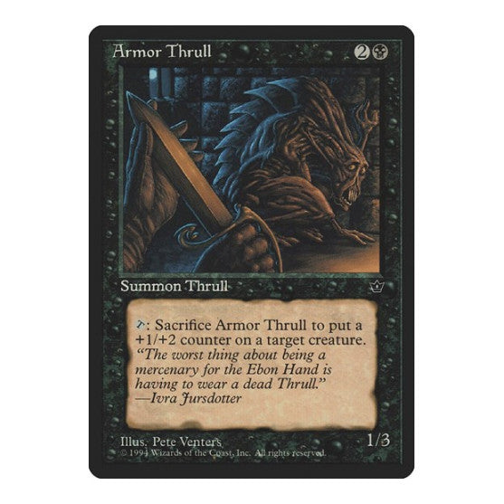Armor Thrull (Venters) (FEM) #33a Common Fallen Empires Magic: The Gathering: 1994