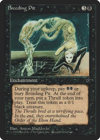 Breeding Pit (FEM) #35 Uncommon (Heavily Played) Fallen Empires Magic: The Gathering: 1994