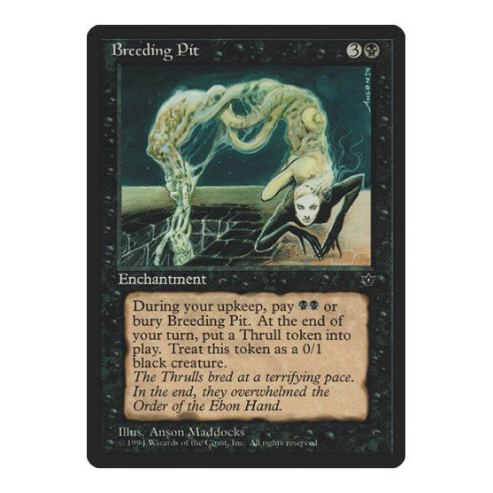 Breeding Pit (FEM) #35 Uncommon (Heavily Played) Fallen Empires Magic: The Gathering: 1994
