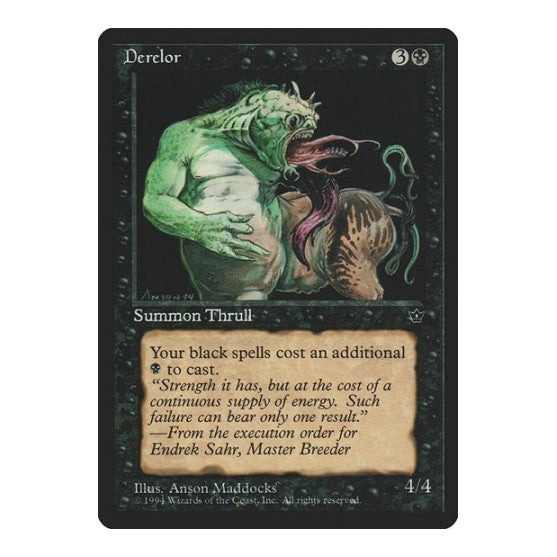 Derelor (FEM) #36 Rare (Heavily Played) Fallen Empires Magic: The Gathering: 1994