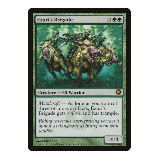 Ezuris Brigade (SOM) #121 Rare Scars of Mirrodin Magic: The Gathering: 2010
