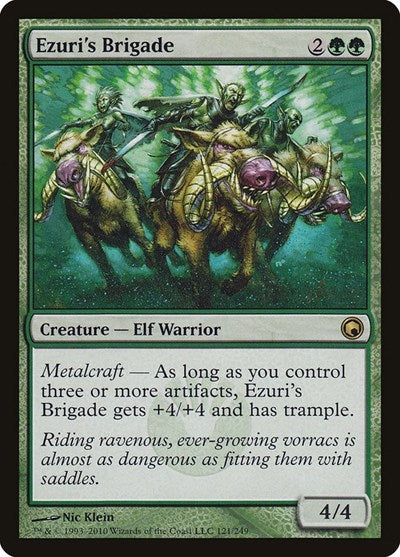 Ezuris Brigade (SOM) #121 Rare (Lightly Played) Scars of Mirrodin Magic: The Gathering: 2010