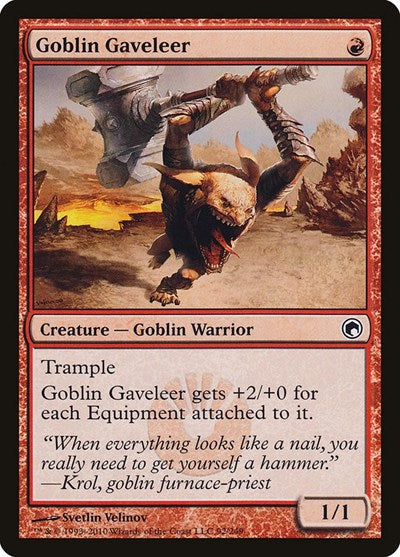 Goblin Gaveleer (SOM) #92 Common (Lightly Played) Scars of Mirrodin Magic: The Gathering: 2010