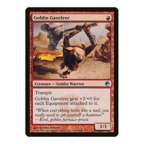 Goblin Gaveleer (SOM) #92 Common Scars of Mirrodin Magic: The Gathering: 2010
