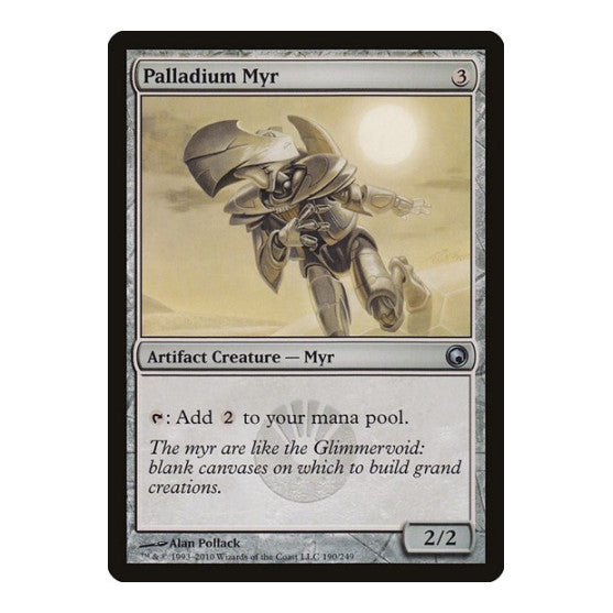 Palladium Myr (SOM) #190 Uncommon Scars of Mirrodin Magic: The Gathering: 2010