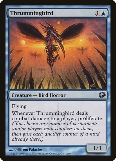 Thrummingbird (SOM) #47 Uncommon (Lightly Played) Scars of Mirrodin Magic: The Gathering: 2010