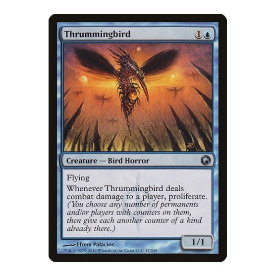 Thrummingbird (SOM) #47 Uncommon (Lightly Played) Scars of Mirrodin Magic: The Gathering: 2010