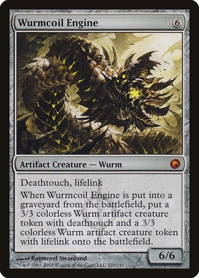Wurmcoil Engine (SOM) #223 Mythic Rare (Lightly Played) Scars of Mirrodin Magic: The Gathering: 2010