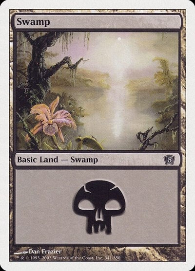Swamp (341) (8ED) #341 Land 8th Edition Magic: The Gathering: 2003