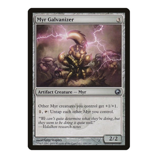 Myr Galvanizer (SOM) #181 Uncommon (Lightly Played) Scars of Mirrodin Magic: The Gathering: 2010