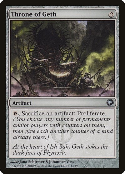 Throne of Geth (SOM) #211 Uncommon (Lightly Played) Scars of Mirrodin Magic: 2010