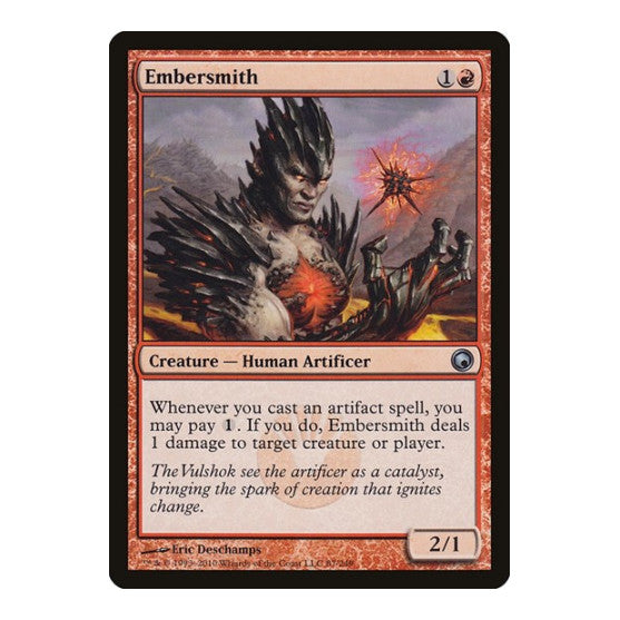 Embersmith (SOM) #87 Uncommon (Lightly Played) Scars of Mirrodin Magic: The Gathering: 2010