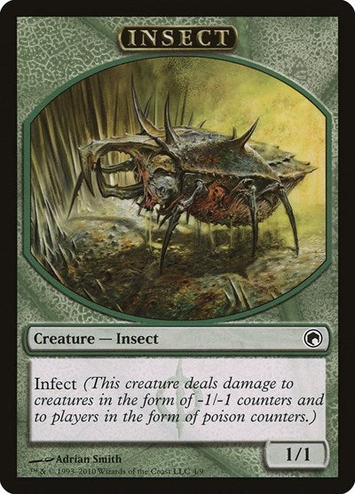 Insect Token (SOM) #4 T (Lightly Played) Scars of Mirrodin Magic: 2010
