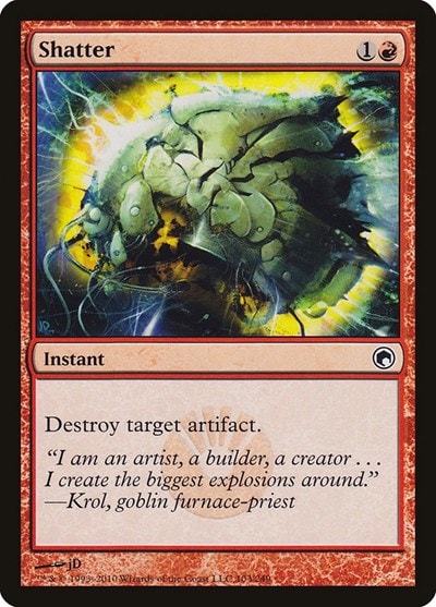 Shatter (SOM) #103 Common (Moderately Played) Scars of Mirrodin Magic: The Gathering: 2010