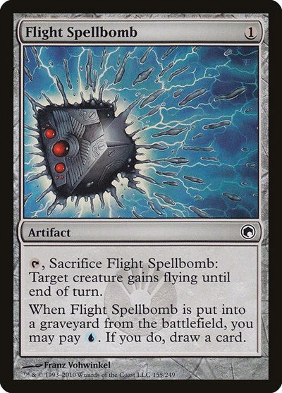 Flight Spellbomb (SOM) #155 Common (Lightly Played) Scars of Mirrodin Magic: The Gathering: 2010