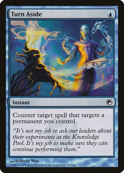 Turn Aside (SOM) #49 Common (Heavily Played) Scars of Mirrodin Magic: 2010