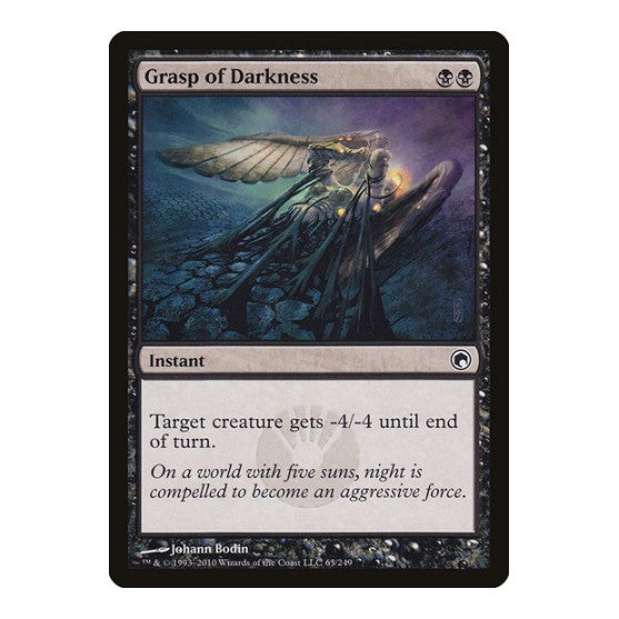 Grasp of Darkness (SOM) #65 Common (Lightly Played) Scars of Mirrodin Magic: The Gathering: 2010