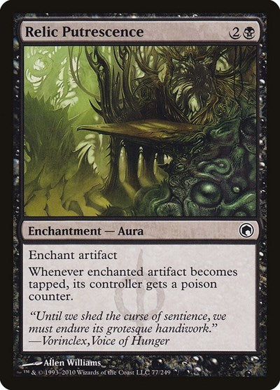 2010 Magic: Scars of Mirrodin (SOM) - Relic Putrescence (#77, Common) (Lightly Played)