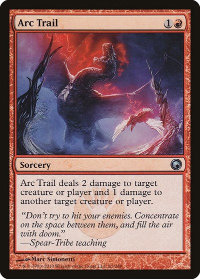 Arc Trail (SOM) #81 Uncommon (Damaged) Scars of Mirrodin Magic: 2010
