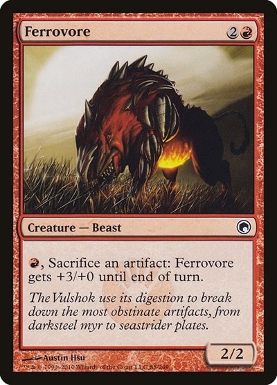 Ferrovore (SOM) #88 Common (Moderately Played) Scars of Mirrodin Magic: The Gathering: 2010