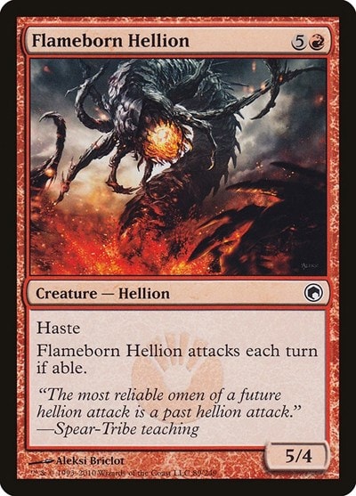 Flameborn Hellion (SOM) #89 Common (Moderately Played) Scars of Mirrodin Magic: The Gathering: 2010