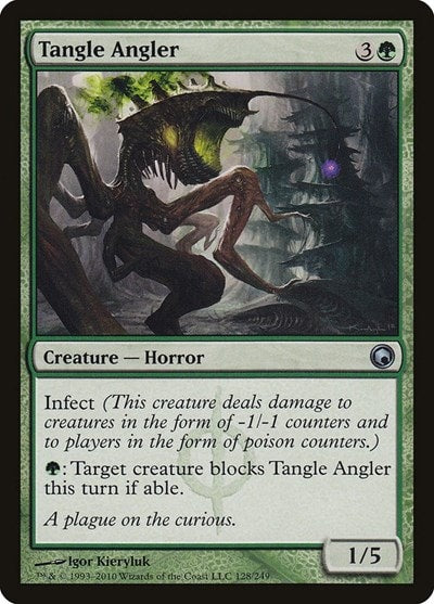 Tangle Angler (SOM) #128 Uncommon (Lightly Played) Scars of Mirrodin Magic: The Gathering: 2010