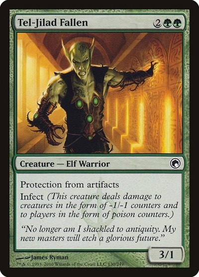 Tel Jilad Fallen (SOM) #130 Common Scars of Mirrodin Magic: The Gathering: 2010
