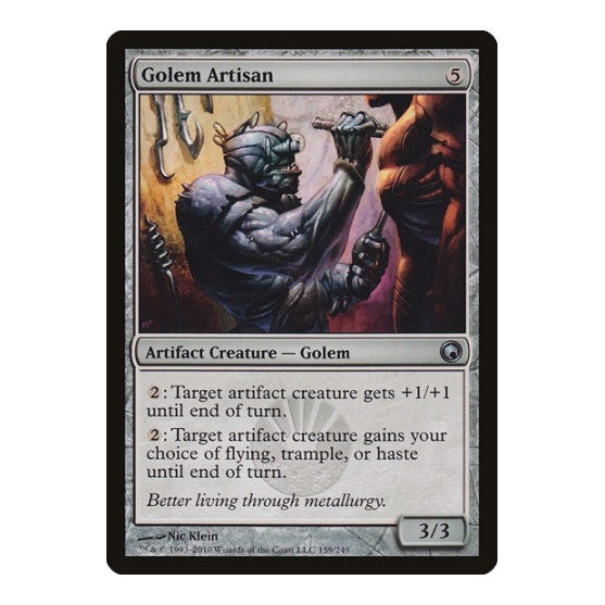 Golem Artisan (SOM) #159 Uncommon (Lightly Played) Scars of Mirrodin Magic: The Gathering: 2010