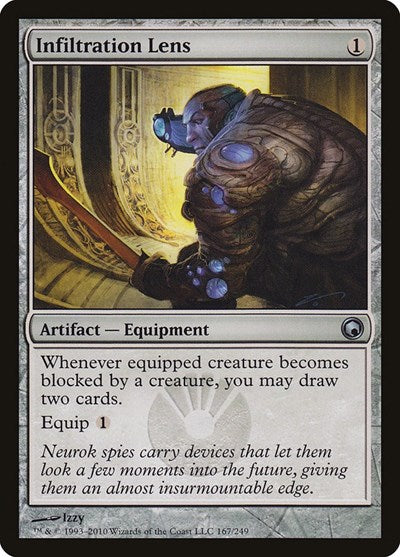 Infiltration Lens (SOM) #167 Uncommon (Lightly Played) Scars of Mirrodin Magic: The Gathering: 2010