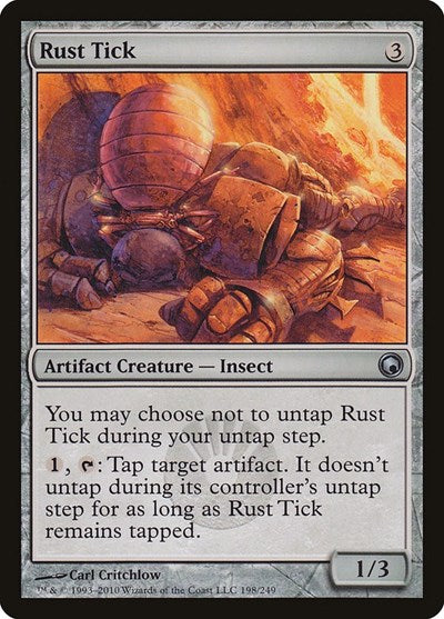 Rust Tick (SOM) #198 Uncommon (Lightly Played) Scars of Mirrodin Magic: 2010