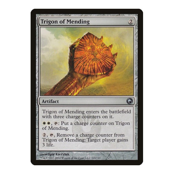Trigon of Mending (SOM) #215 Uncommon (Lightly Played) Scars of Mirrodin Magic: The Gathering: 2010