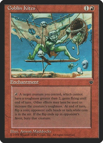 Goblin Kites (FEM) #57 Uncommon (Moderately Played) Fallen Empires Magic: The Gathering: 1994