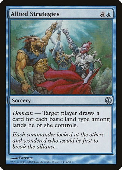 Allied Strategies (DDE) #63 Uncommon (Moderately Played) Duel Decks: Phyrexia vs. the Coalition Magic: The Gathering: 2010